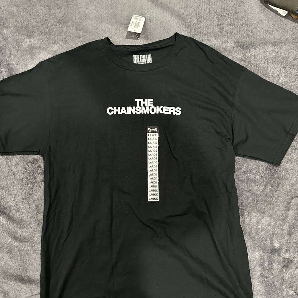 The Chainsmokers black tour tee, Size L #music #bandtee